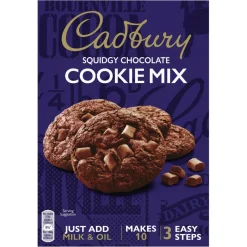 Desserts & Baking|Cadbury Squidgy Chocolate Cookie Mix 265g