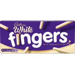 Biscuits|Cadbury White Chocolate Fingers 114g