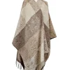 Scarves & Wraps|Calzeat of Scotland Celtic Knot Linen Ruana