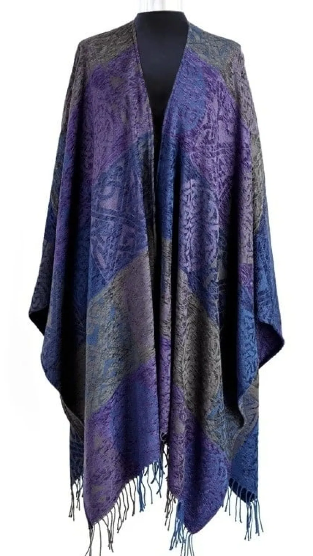 Scarves & Wraps|Calzeat of Scotland Celtic Knot Pewter Ruana