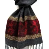 Scarves & Wraps|Calzeat of Scotland Celtic Alba Lion Red Jacquard Scarf