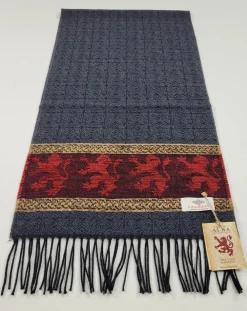 Scarves & Wraps|Calzeat of Scotland Celtic Alba Lion Red Jacquard Scarf