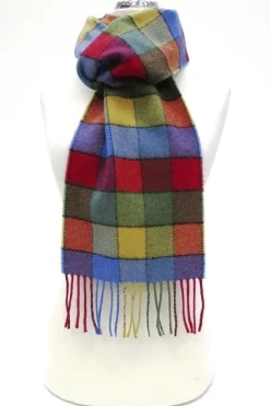 Scarves & Wraps|Calzeat of Scotland Lagos Funfair Border Lambswool Scarf