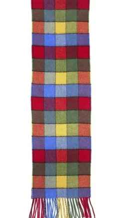Scarves & Wraps|Calzeat of Scotland Lagos Funfair Border Lambswool Scarf