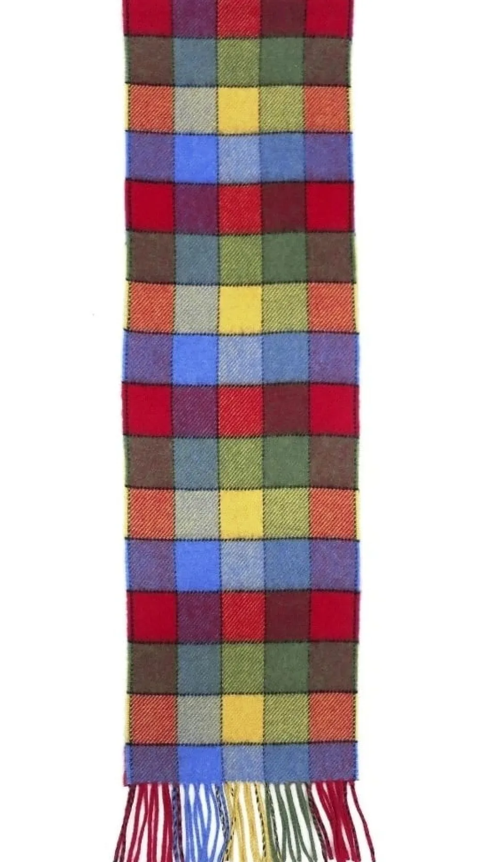 Scarves & Wraps|Calzeat of Scotland Lagos Funfair Border Lambswool Scarf