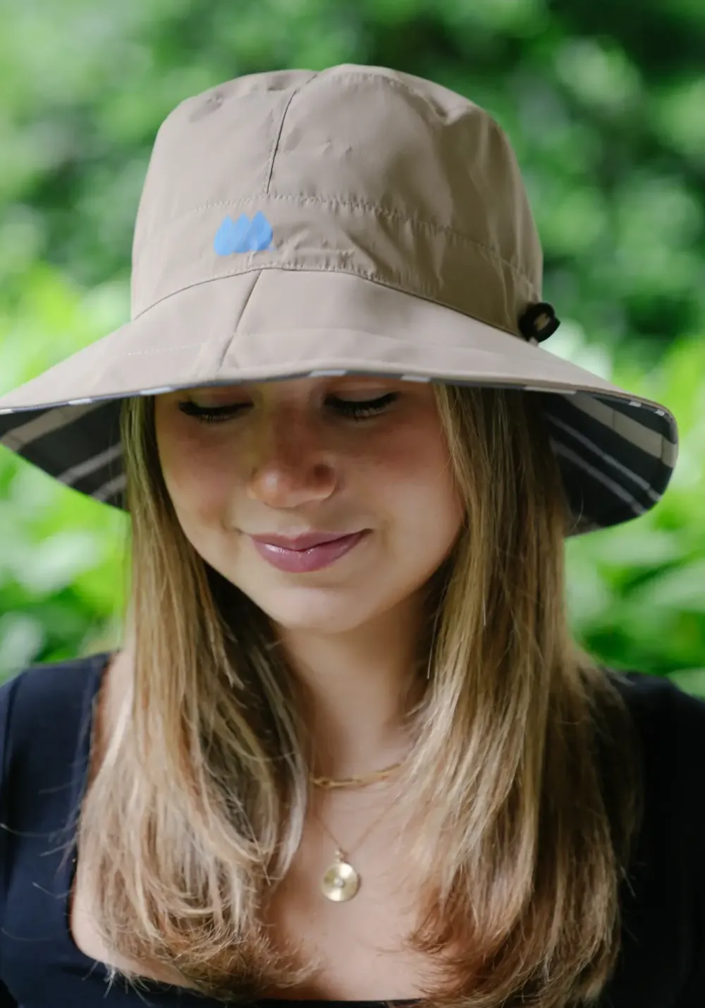 Hats|Rainwear & Umbrellas|Camel & Cabana Rain Cap Bucket Hat