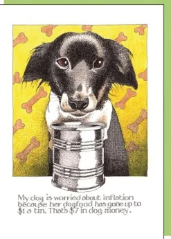 Greeting Cards|Canine Inflation Greeting Card
