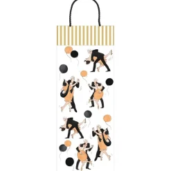 Caspari Gift Bags|Boogie Woogie Bottle Gift Bag