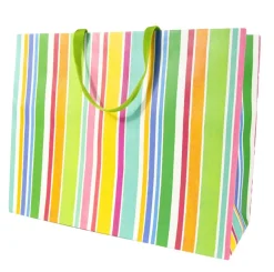 Caspari Gift Bags|Cabana Stripe Bright Jumbo Gift Bag