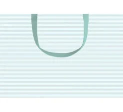 Caspari Gift Bags|Mini Stripe Robin's Egg Medium Gift Bag