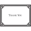 Caspari Boxed Cards|Rive Gauche Black & White Thank You Boxed Cards