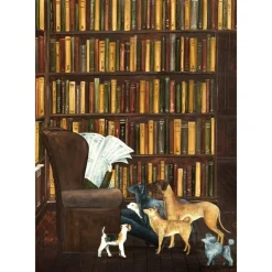Caspari Boxed Cards|The Library Set of 8 Boxed Notecards