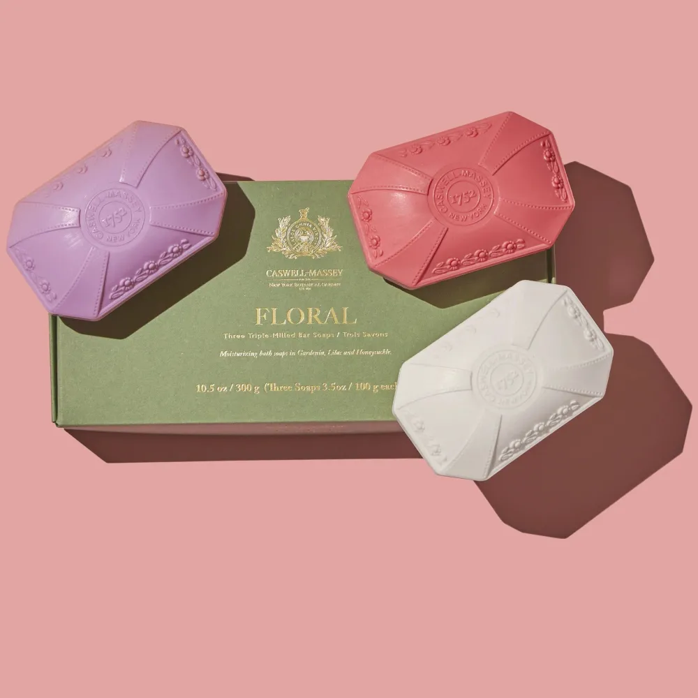 Caswell-Massey Bar Soaps|Floral Trio Bar Soap Set
