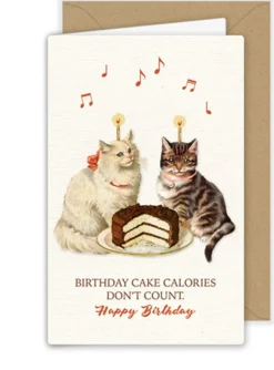 Greeting Cards|Cats & Cake Birthday Card