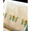 Scarves & Wraps|Celtic Daffodils Cream Cashmere Blend Scarf