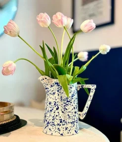 Ceramic Inspirations Vases|Blue Splatter Large Jug
