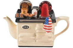 Ceramic Inspirations Teapots|American Breakfast Large Cream Aga-Style Teapot