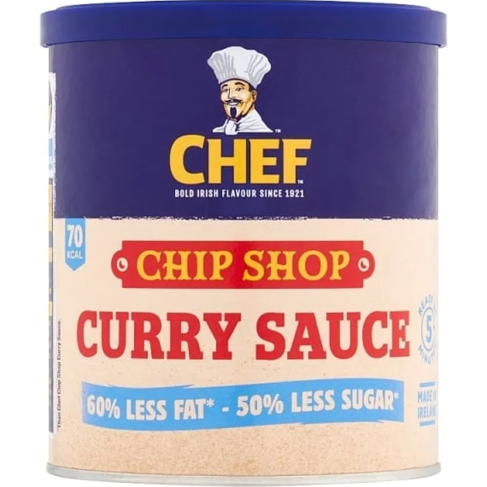 Curries, Chutneys & Pickles|Chef Reduced Sugar Chip Shop Curry SauceTub 250g