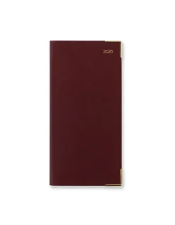 Journals & Other Stationery|Classic Slim Week to View Planner with Monthly Planners 2026, Burgundy
