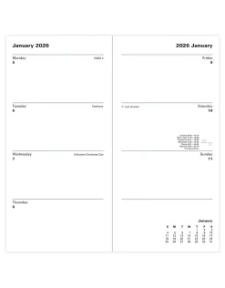 Journals & Other Stationery|Classic Slim Week to View Planner with Monthly Planners 2026, Black