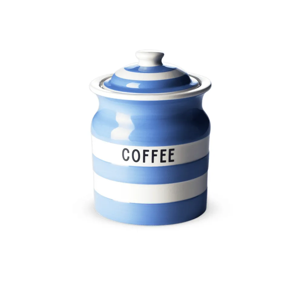 Cornishware Storage Jars|Cornishware|Blue Coffee Storage Jar