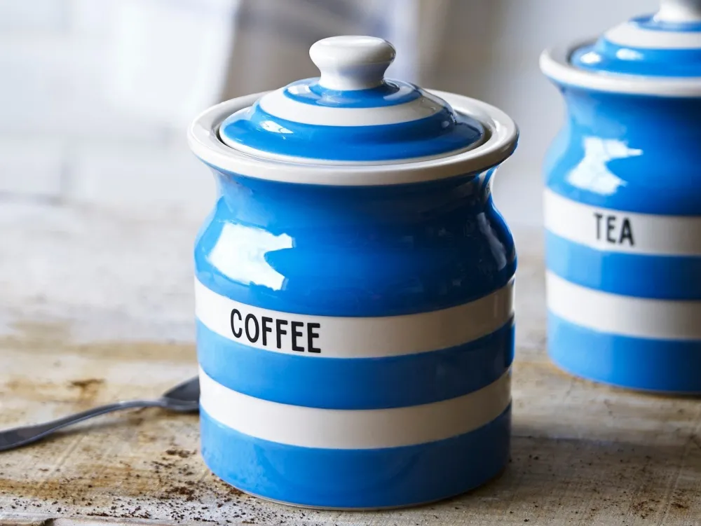 Cornishware Storage Jars|Cornishware|Blue Coffee Storage Jar