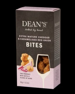 Crackers & Savory Snacks|Dean's Extra Mature Cheddar & Caramelized Red Onion Bites
