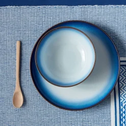 Denby Pottery Denby|Blue Haze Coupe Medium Plate