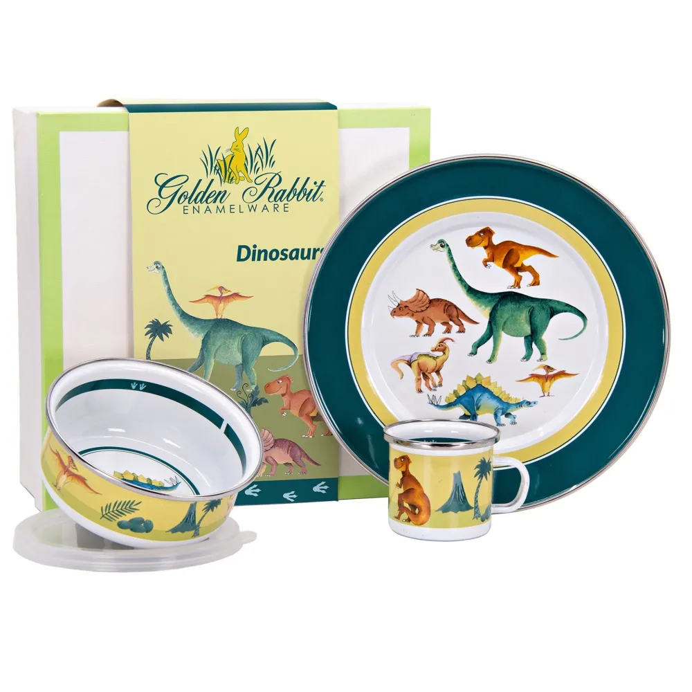Children's Tabletop|Dinosaurs 3-Piece Child Dinner Set