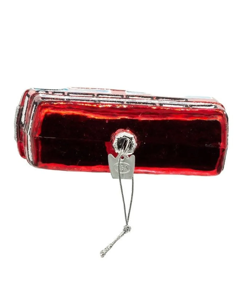 Souvenirs|Double Decker Glass Ornament