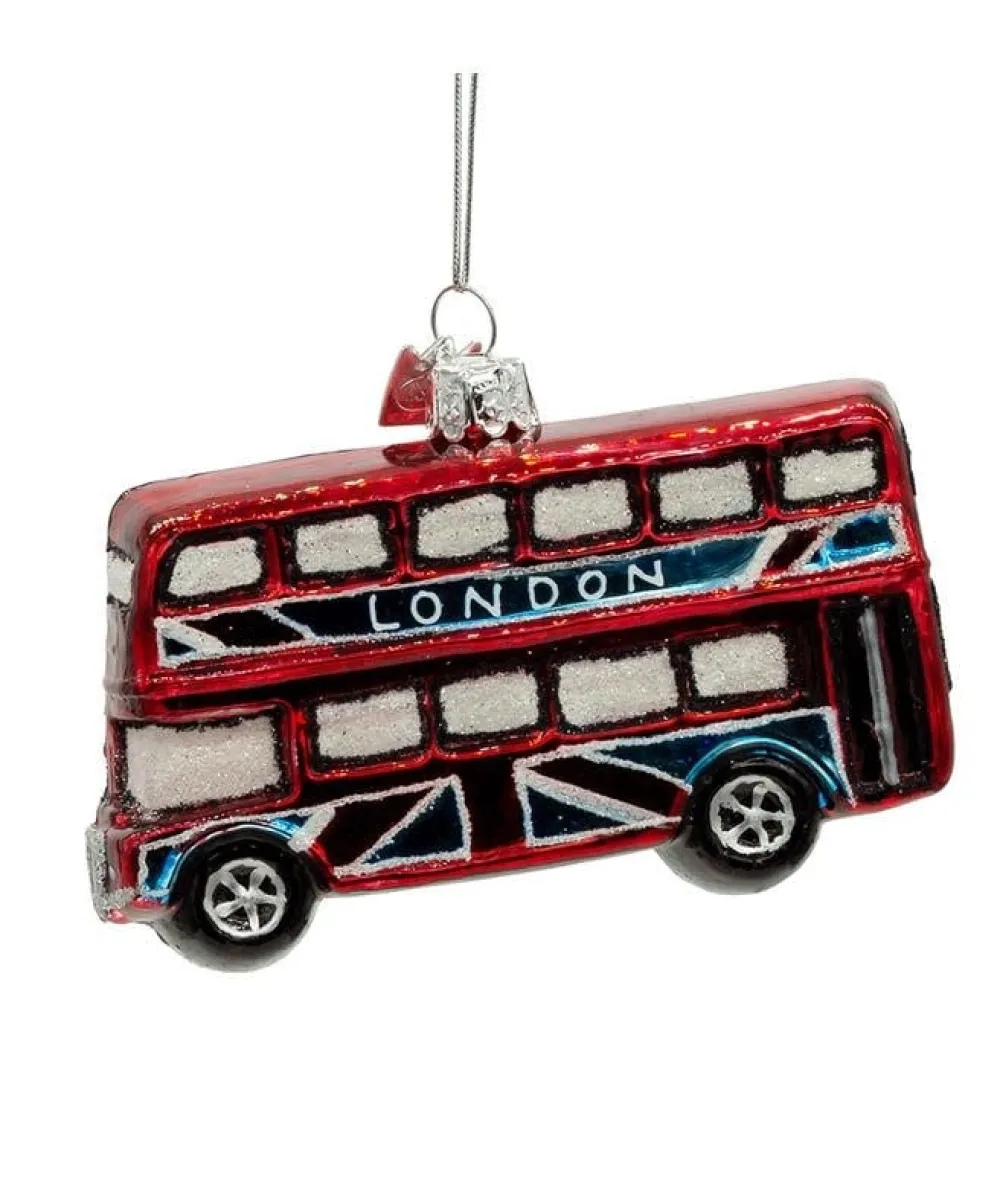 Souvenirs|Double Decker Glass Ornament