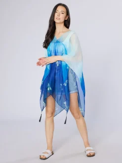 Scarves & Wraps|Dragonflies Recycled Bottle Poncho