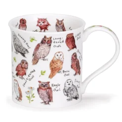 Dunoon Shape: Bute|Bute Birdlife Owls Mug