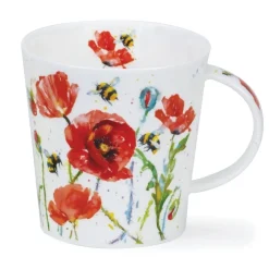 Dunoon Shape: Cairngorm|Cairngorm Busy Bees Poppy Mug