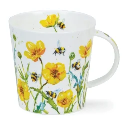 Dunoon Shape: Cairngorm|Cairngorm Busy Bees Buttercup Mug
