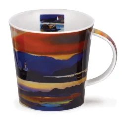 Dunoon Shape: Cairngorm|Cairngorm Red Skies Lighthouse Mug