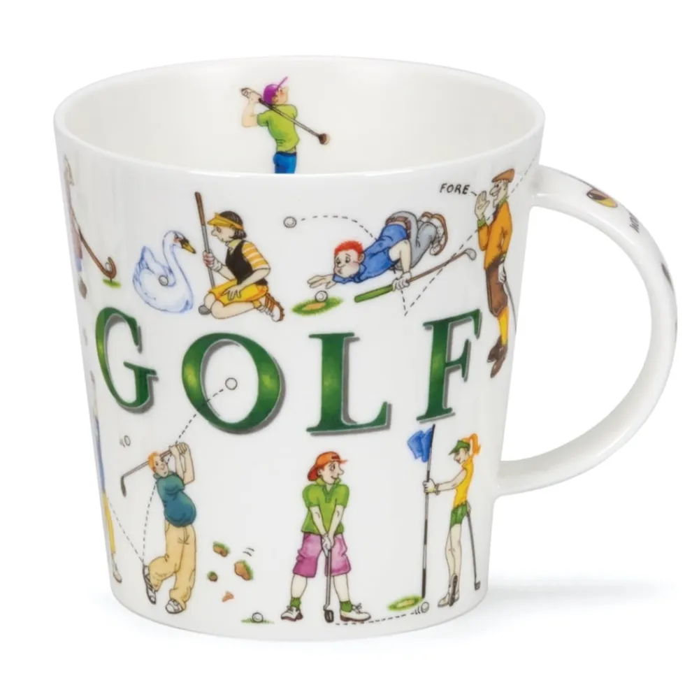 Dunoon Shape: Cairngorm|Cairngorm Sporting Antics Golf Mug