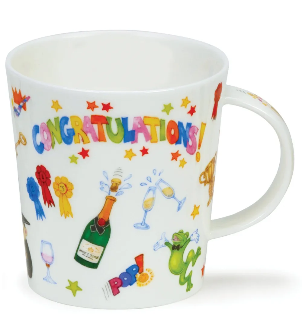 Dunoon Shape: Lomond|Lomond Congratulations Mug