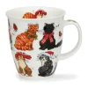 Dunoon Shape: Nevis|Nevis Festive Cats Mug