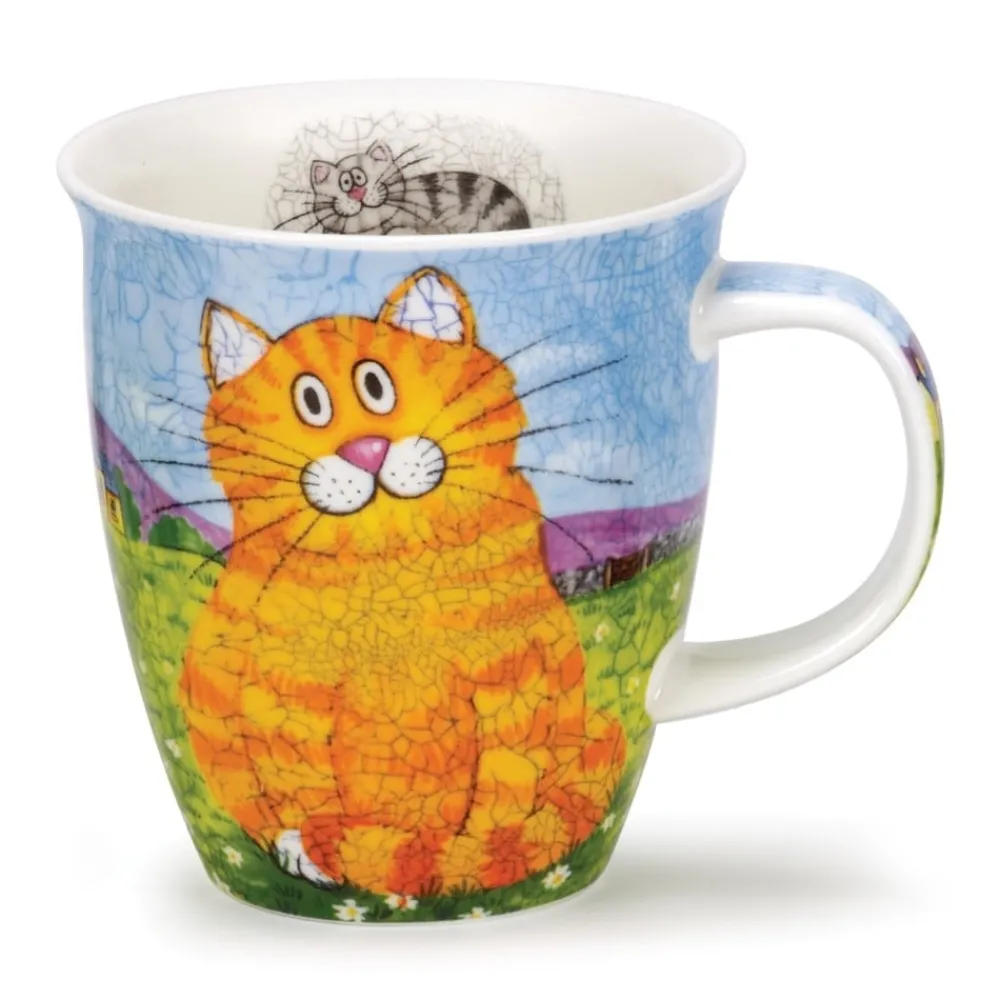 Dunoon Shape: Nevis|Nevis Happy Cats Ginger Mug