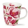 Dunoon Shape: Nevis|Nevis Magnolias Dark Pink Mug