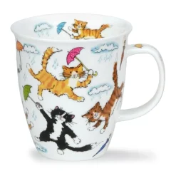 Dunoon Shape: Nevis|Nevis Raining Cats Mug