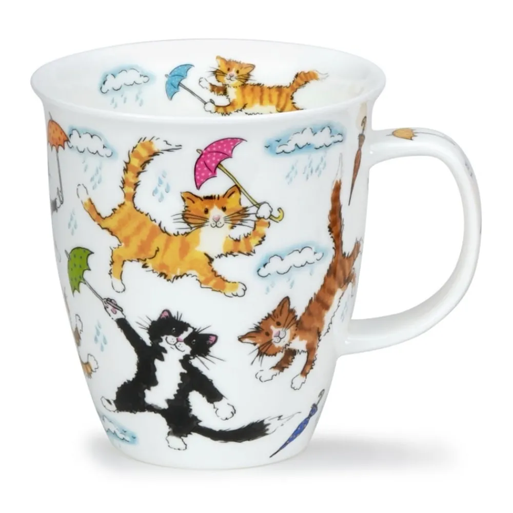 Dunoon Shape: Nevis|Nevis Raining Cats Mug