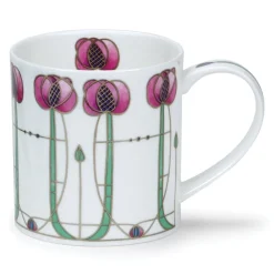 Dunoon Shape: Orkney|Orkney Argyle Pink Mug