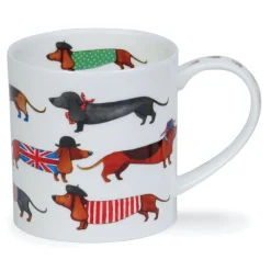 Dunoon Shape: Orkney|Orkney Dashing Dogs Sausage Mug