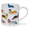 Dunoon Shape: Orkney|Orkney Dashing Dogs Corgi Mug