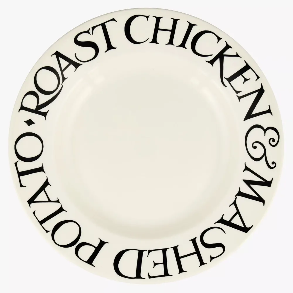 Emma Bridgewater Emma Bridgewater|Black Toast Roast Chicken Dinner Plate