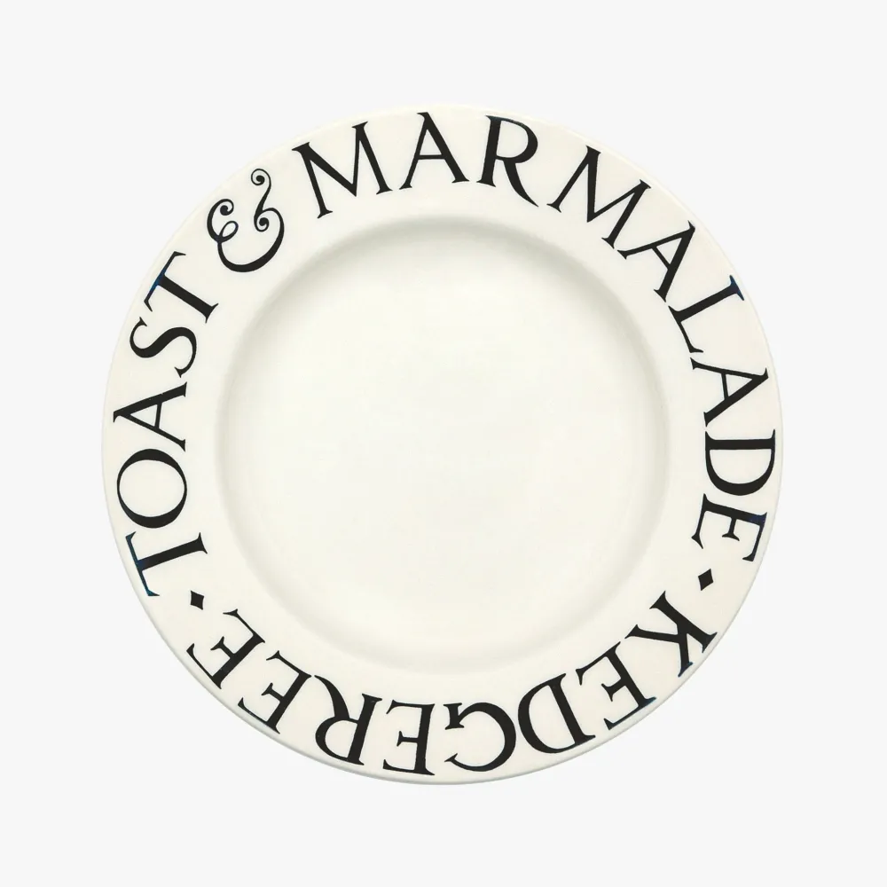 Emma Bridgewater Emma Bridgewater|Black Toast Kedgeree, Toast & Marmalade Salad Plate