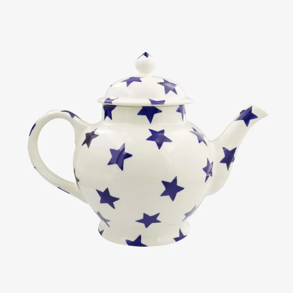 Emma Bridgewater Emma Bridgewater|Teapots|Blue Star 4 Mug Teapot