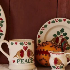 Emma Bridgewater Emma Bridgewater|Assorted Mugs|Christmas Joy Peace 1/2 Pint Mug